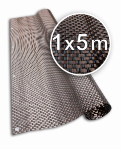Osłona Balkonowa Mata Technorattan Brązowa 1x5m (100cm x 500cm)