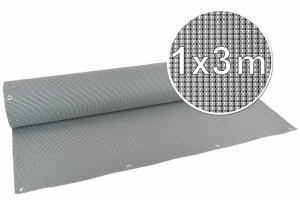 Osłona Balkonowa Technorattan NELLY 1x3m SZARA (100cm x 300cm) na balkon