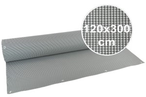 Osłona Balkonowa Technorattan NELLY 1,2x3m SZARA (120cm x 300cm) na balkon płot