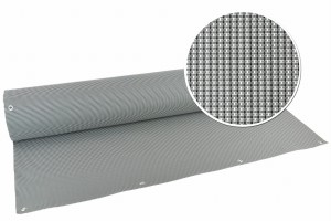 Osłona RATAN NELLY SZARA wys. 150cm na WYMIAR  Mata Technorattan 580g/m2